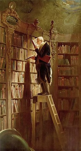 Carl Spitzweg - De Boekenworm, 1850 - Museum Georg Schfer