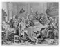 A Midnight Modern Conversation at St. James Coffee Shop - William Hogarth - 1732 - Yale Center for British Art, Paul Mellon Collection