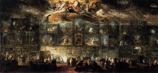 The Salon of 1779 -  Gabriel de Saint-Aubin - Muse du Louvre, Paris