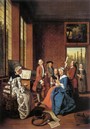 Jan Josef I. Horemans (1682-1759) -  Concert in an Interior -  1764 - Medium oil on canvas - 120 x 108 cm - Rockox House, Antwerp, Belgium