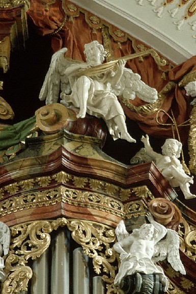 rococo-orgel: Wilhering Abdijkerk, Oostenrijk