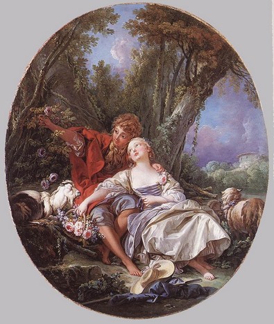 Boucher -- Shepherd and Shepherdess Reposing -- 1761 -- The Wallace Collection, London.